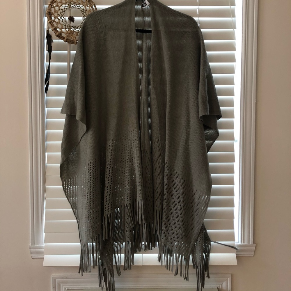 Gray Poncho